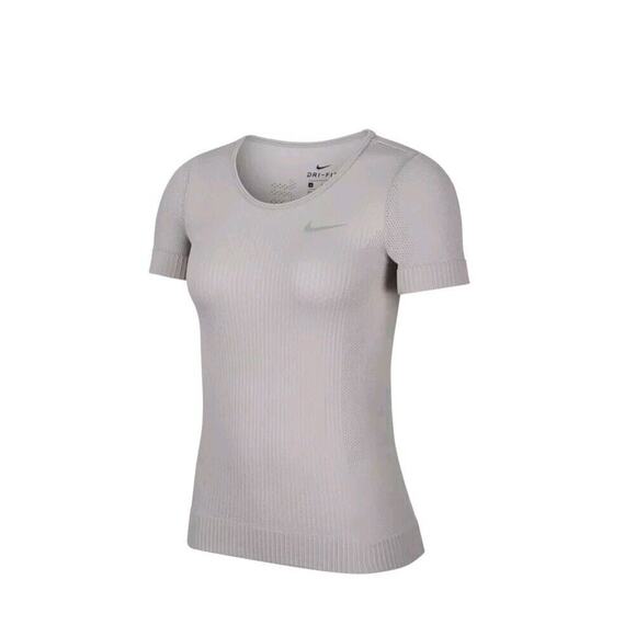NWT Women’s Nike Infinite Seamless Mesh Running Shirt Short Sleeve BV3913 059 L - Picture 1 of 6